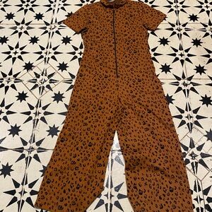free people cheetah jumpsuit